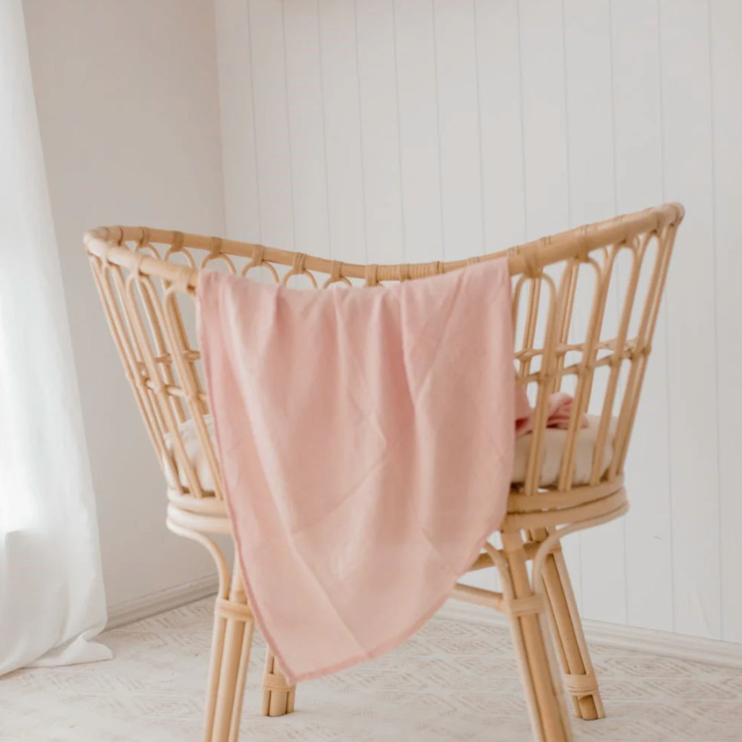 BAMBELLA DESIGNS BAMBOO COTTON MUSLIN SWADDLE WRAP - PRIMROSE