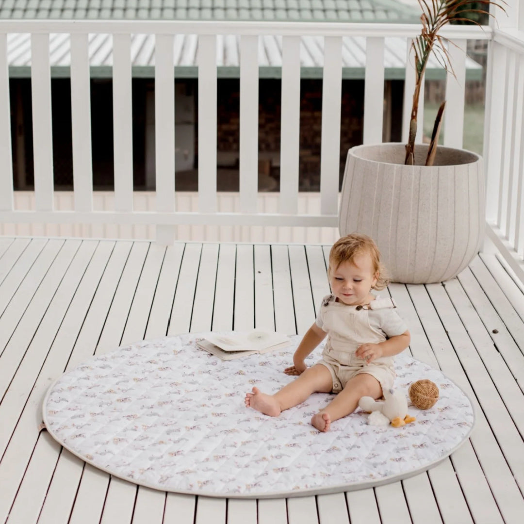 BAMBELLA DESIGNS *NEW* WATERPROOF PADDED PLAY MAT - OAKWOOD FARM