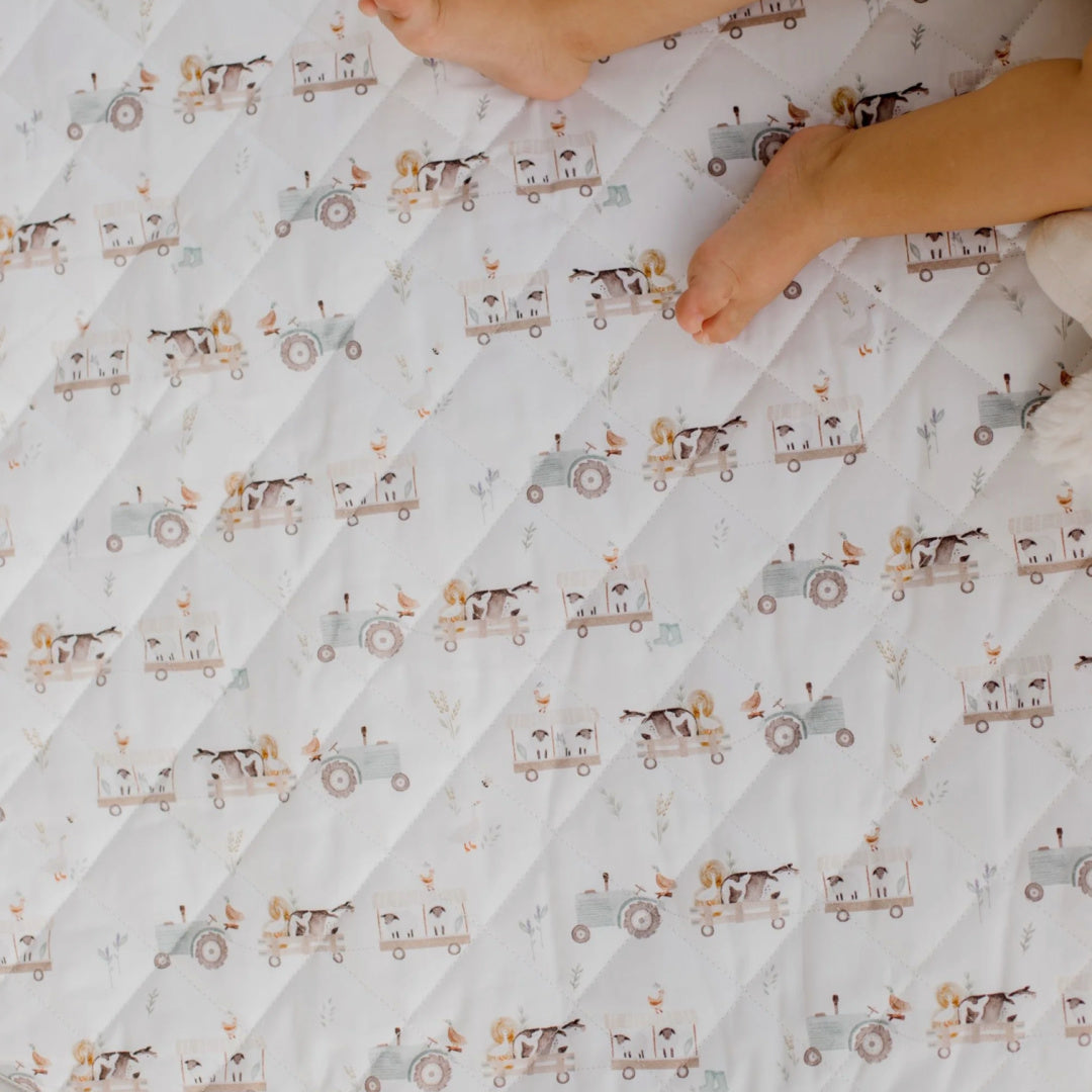 BAMBELLA DESIGNS *NEW* WATERPROOF PADDED PLAY MAT - OAKWOOD FARM