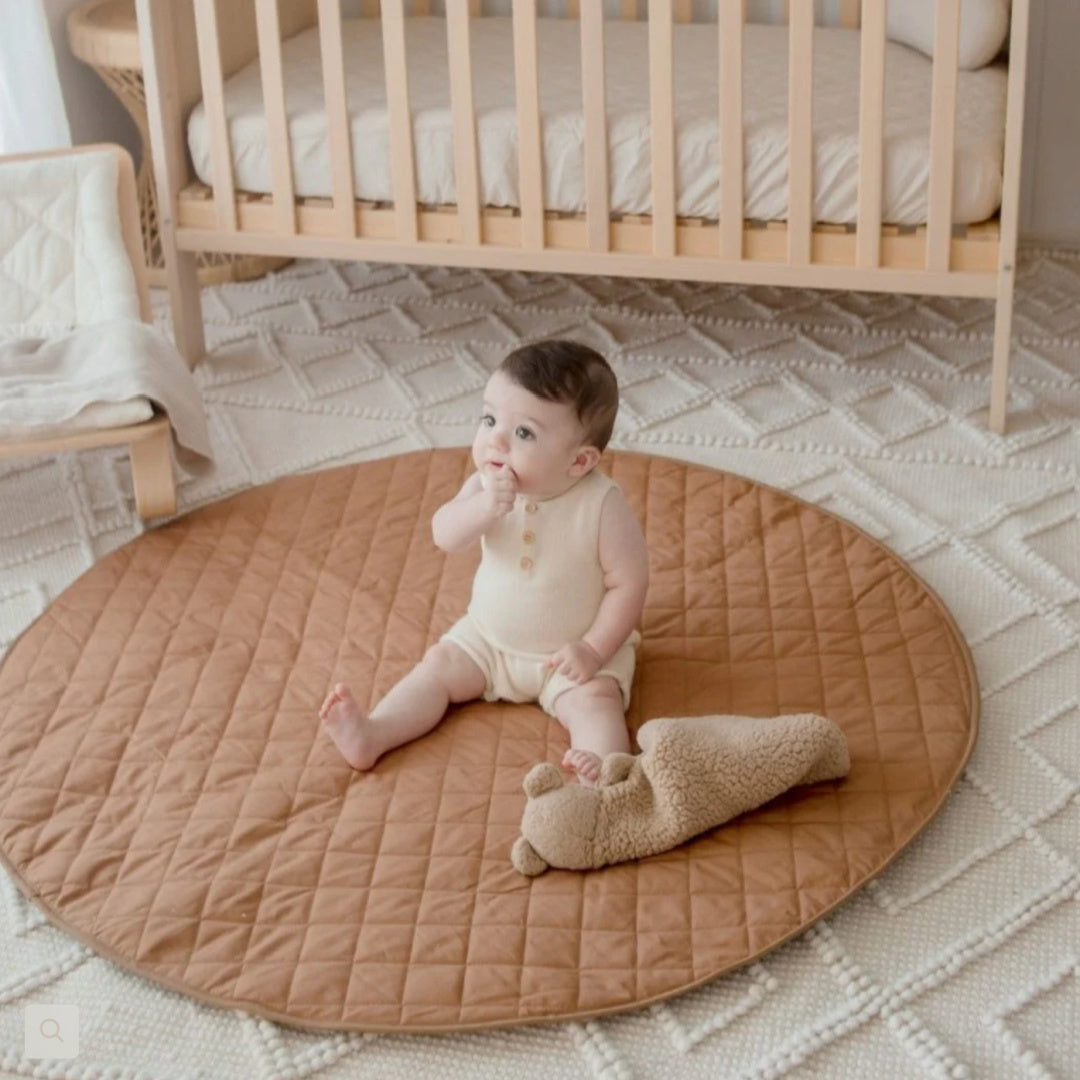 BAMBELLA DESIGNS *NEW* WATERPROOF PADDED PLAY MAT - CHESTNUT