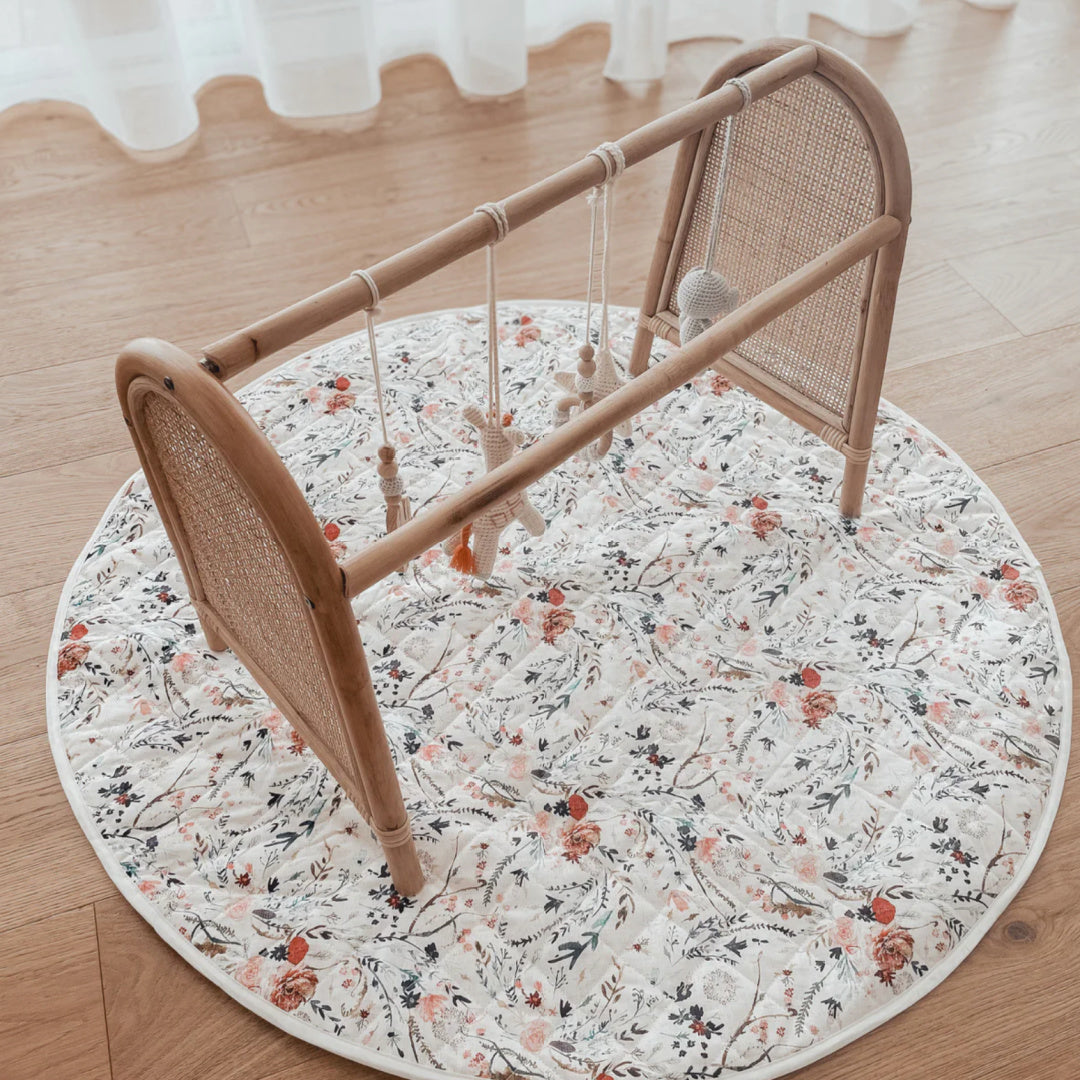 BAMBELLA DESIGNS *NEW* WATERPROOF PADDED PLAY MAT - WILDFLOWERS
