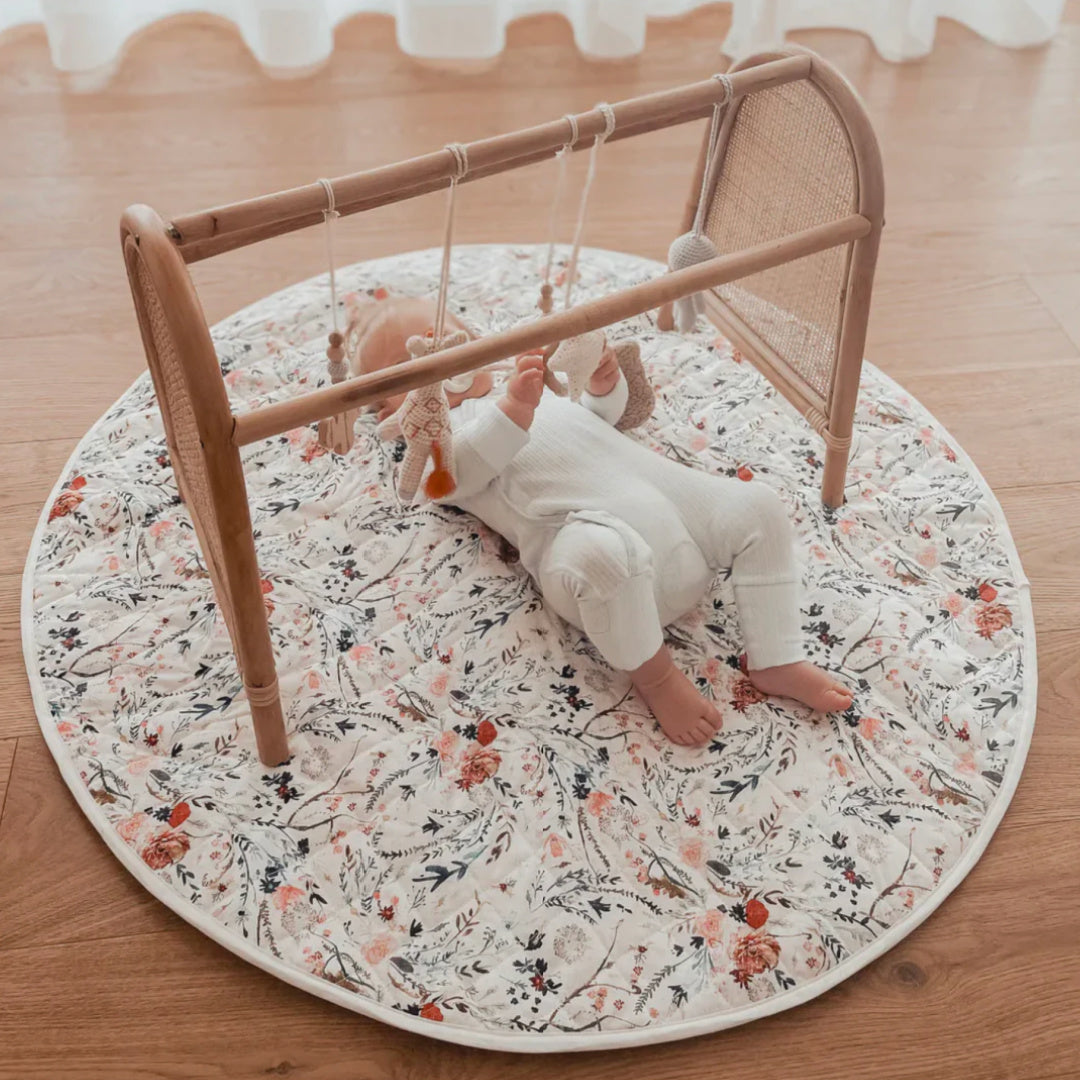 BAMBELLA DESIGNS *NEW* WATERPROOF PADDED PLAY MAT - WILDFLOWERS