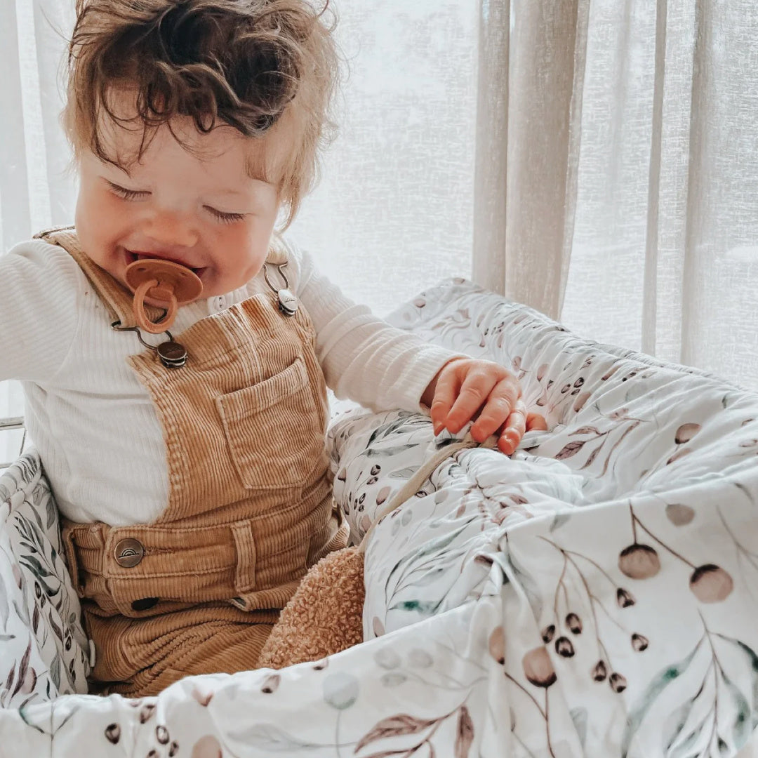 BAMBELLA DESIGNS UNIVERSAL PADDED TROLLEY LINER - BOTANICAL