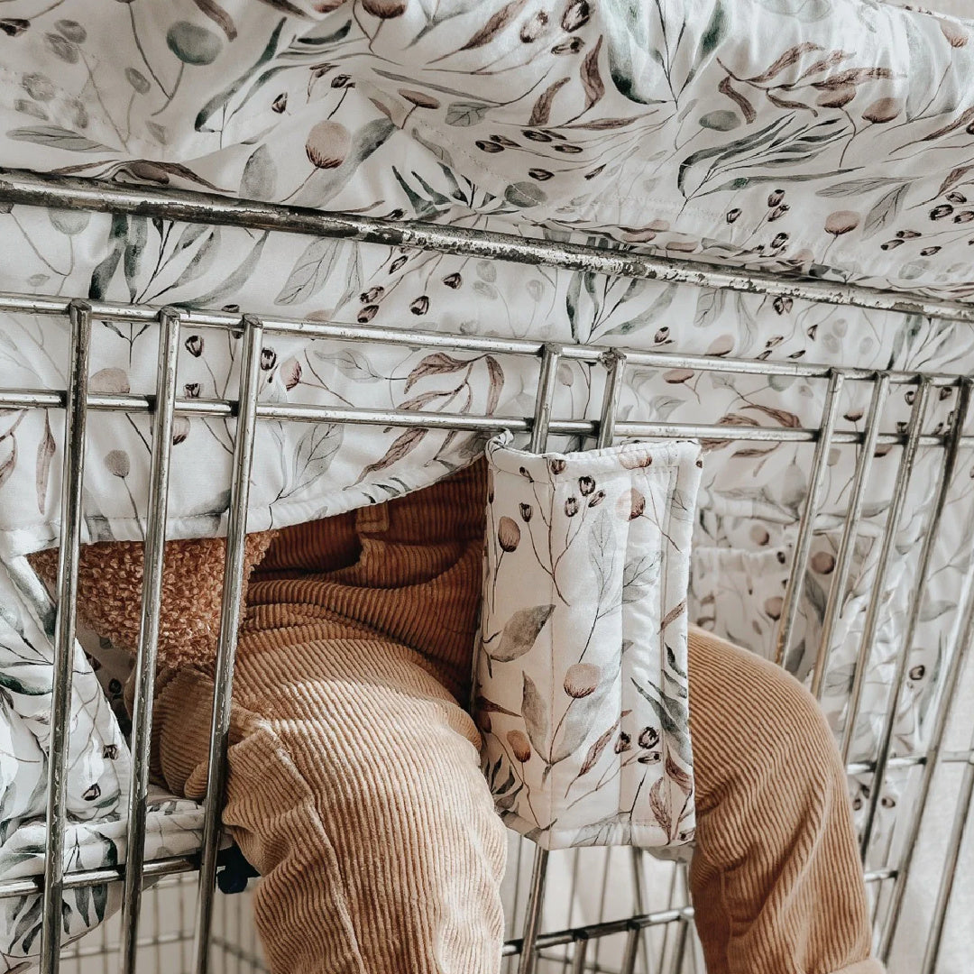 BAMBELLA DESIGNS UNIVERSAL PADDED TROLLEY LINER - BOTANICAL