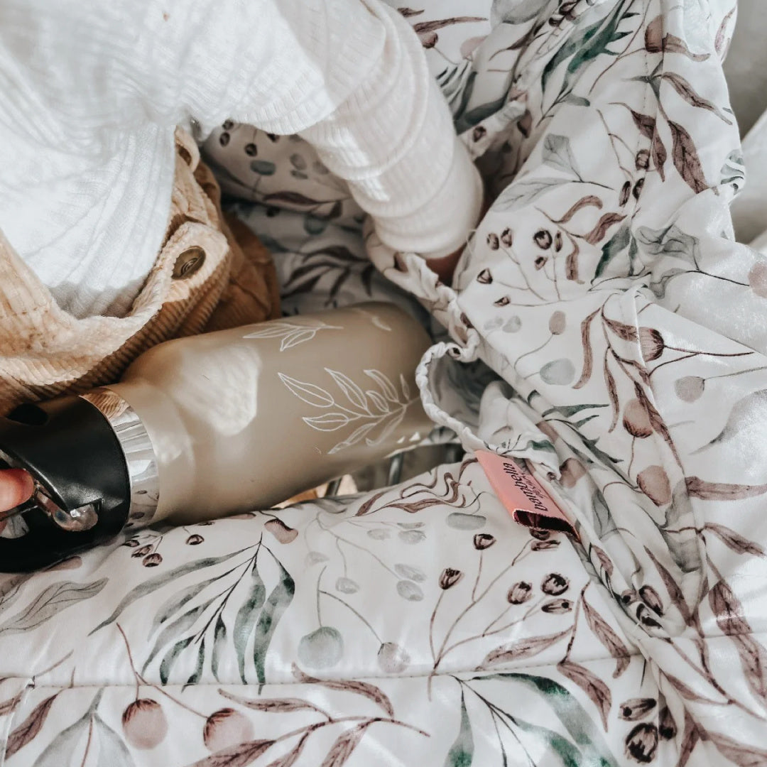 BAMBELLA DESIGNS UNIVERSAL PADDED TROLLEY LINER - BOTANICAL