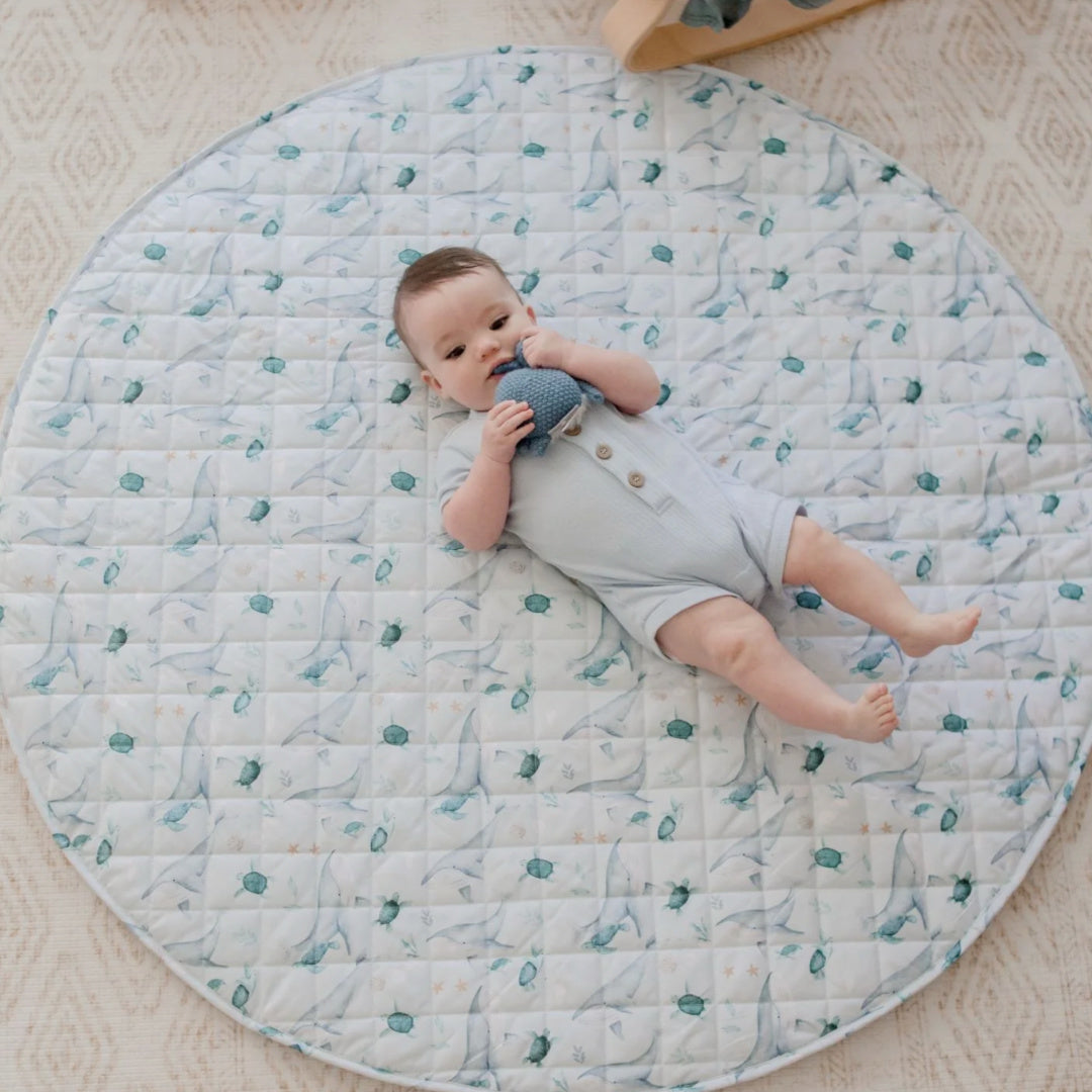 BAMBELLA DESIGNS *NEW* WATERPROOF PADDED PLAY MAT - TURTLE BAY