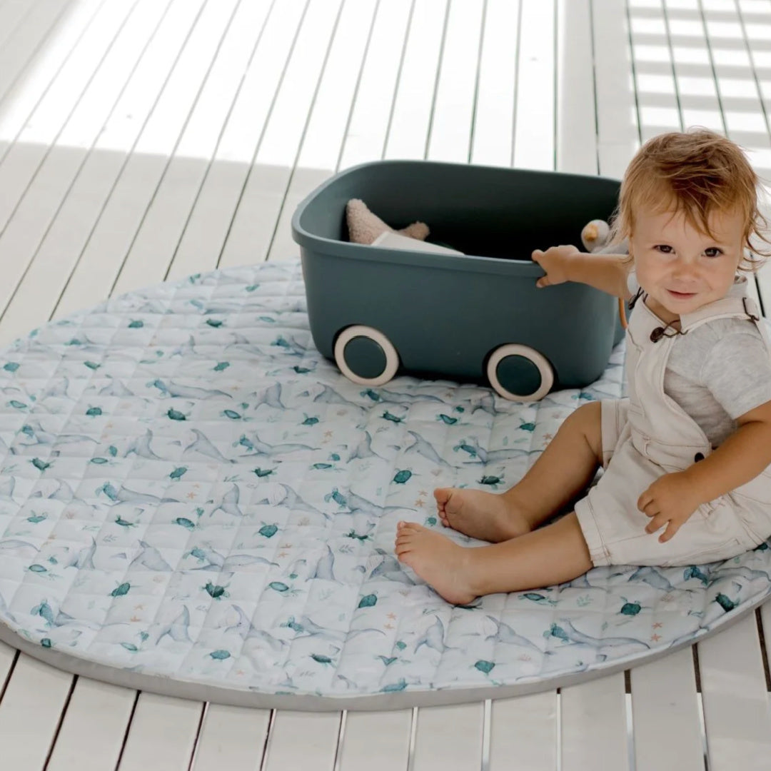 BAMBELLA DESIGNS *NEW* WATERPROOF PADDED PLAY MAT - TURTLE BAY