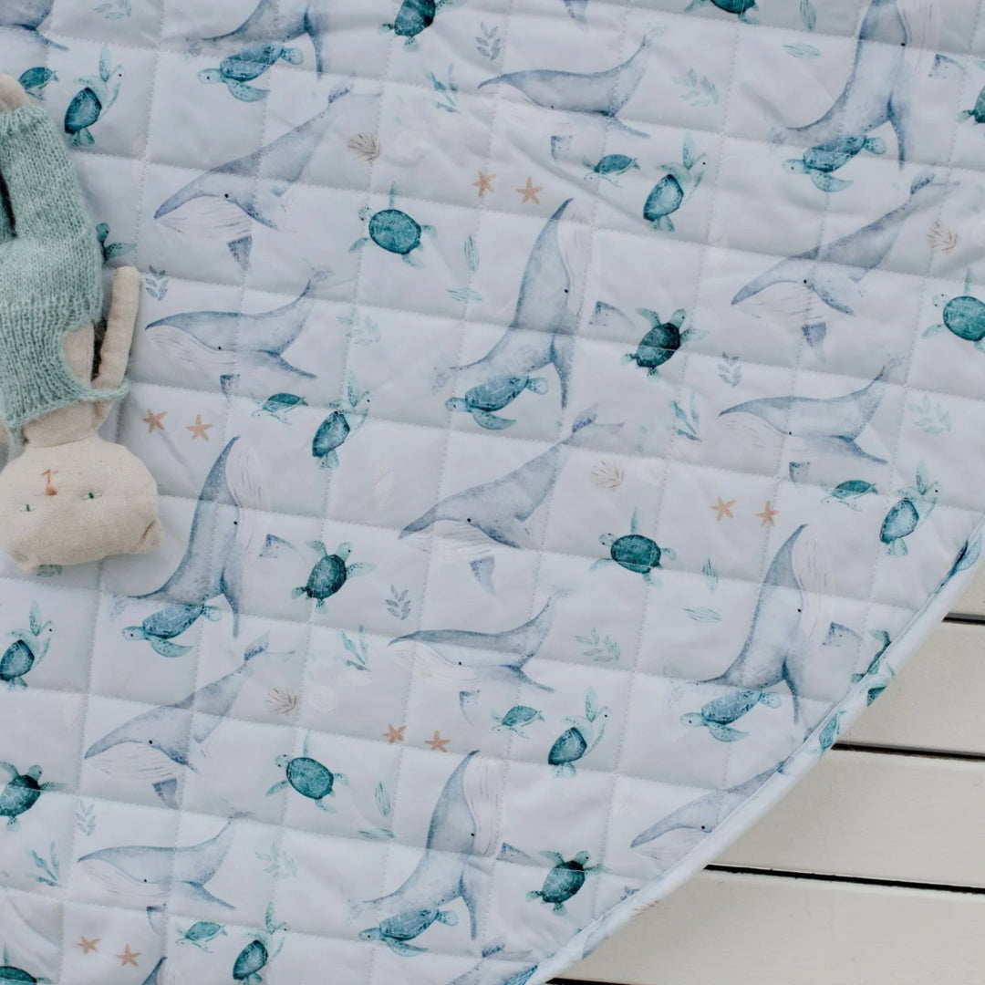 BAMBELLA DESIGNS *NEW* WATERPROOF PADDED PLAY MAT - TURTLE BAY