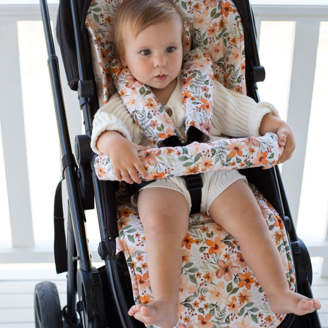 BAMBELLA DESIGNS UNIVERSAL PRAM LINER - BLOOM