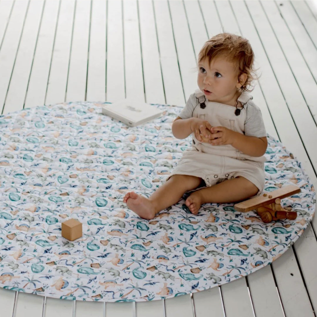 BAMBELLA DESIGNS *NEW* WATERPROOF PADDED PLAY MAT - WILD DINOSAURS