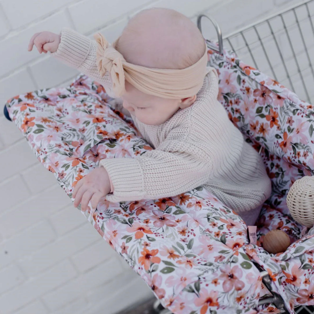 BAMBELLA DESIGNS UNIVERSAL PADDED TROLLEY LINER - BLOOM