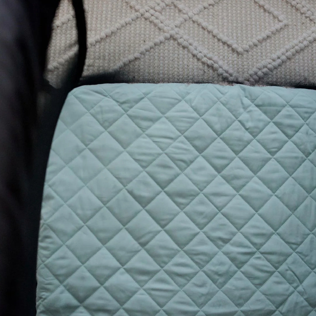 BAMBELLA DESIGNS WATERPROOF PORTACOT/TRAVEL COT FITTED SHEET - LAGOON