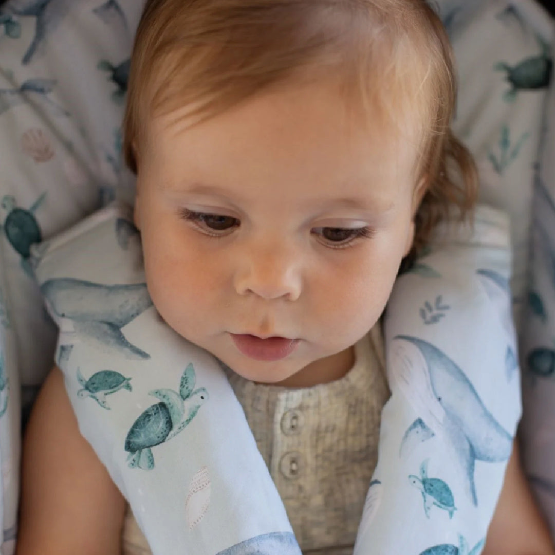 BAMBELLA DESIGNS PRAM HARNESS COVER - TURTLE BAY