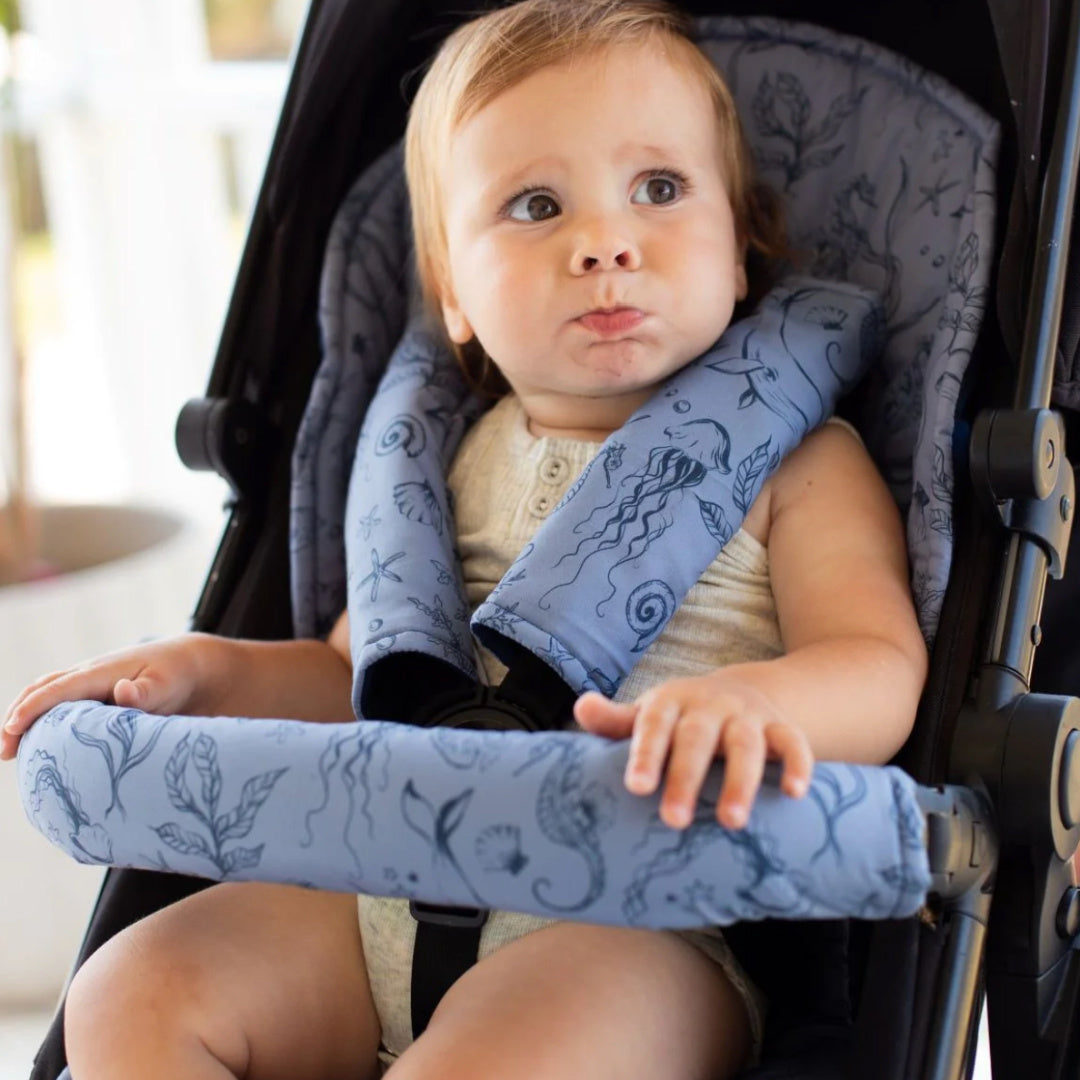 BAMBELLA DESIGNS PRAM HARNESS COVER - UNDER THE SEA