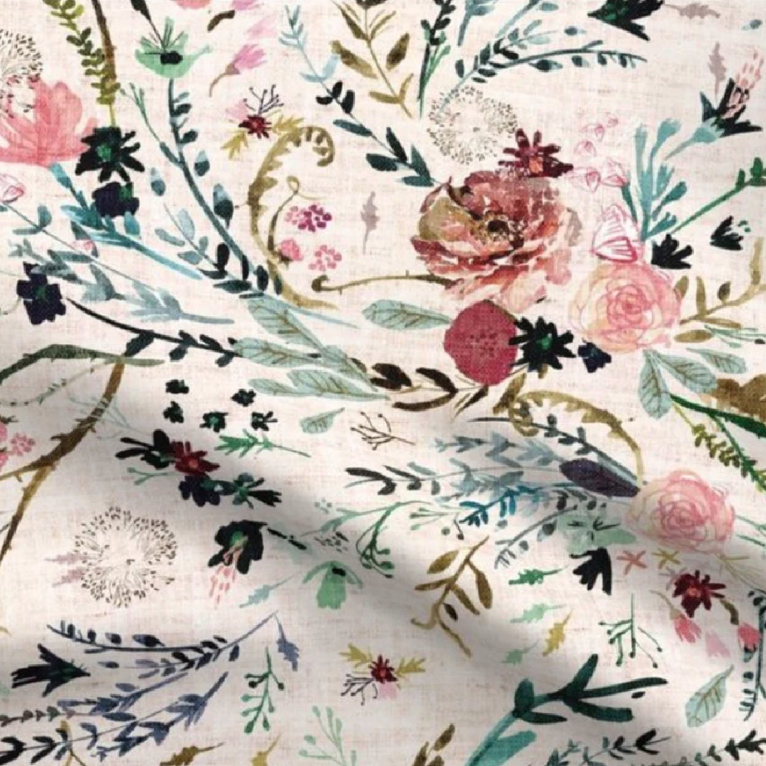 BAMBELLA DESIGNS UNIVERSAL PRAM LINER - WILDFLOWERS