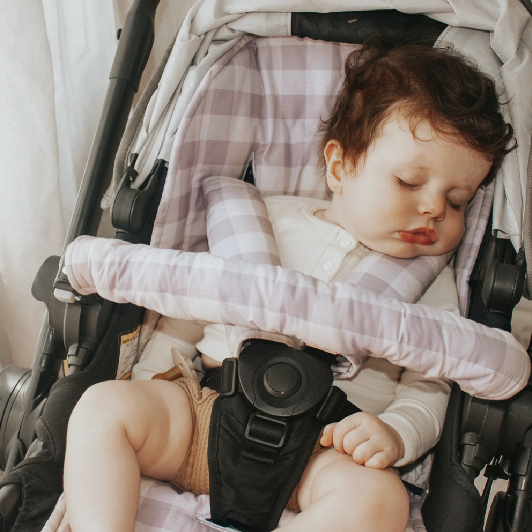BAMBELLA DESIGNS UNIVERSAL PRAM LINER - FAWN GINGHAM