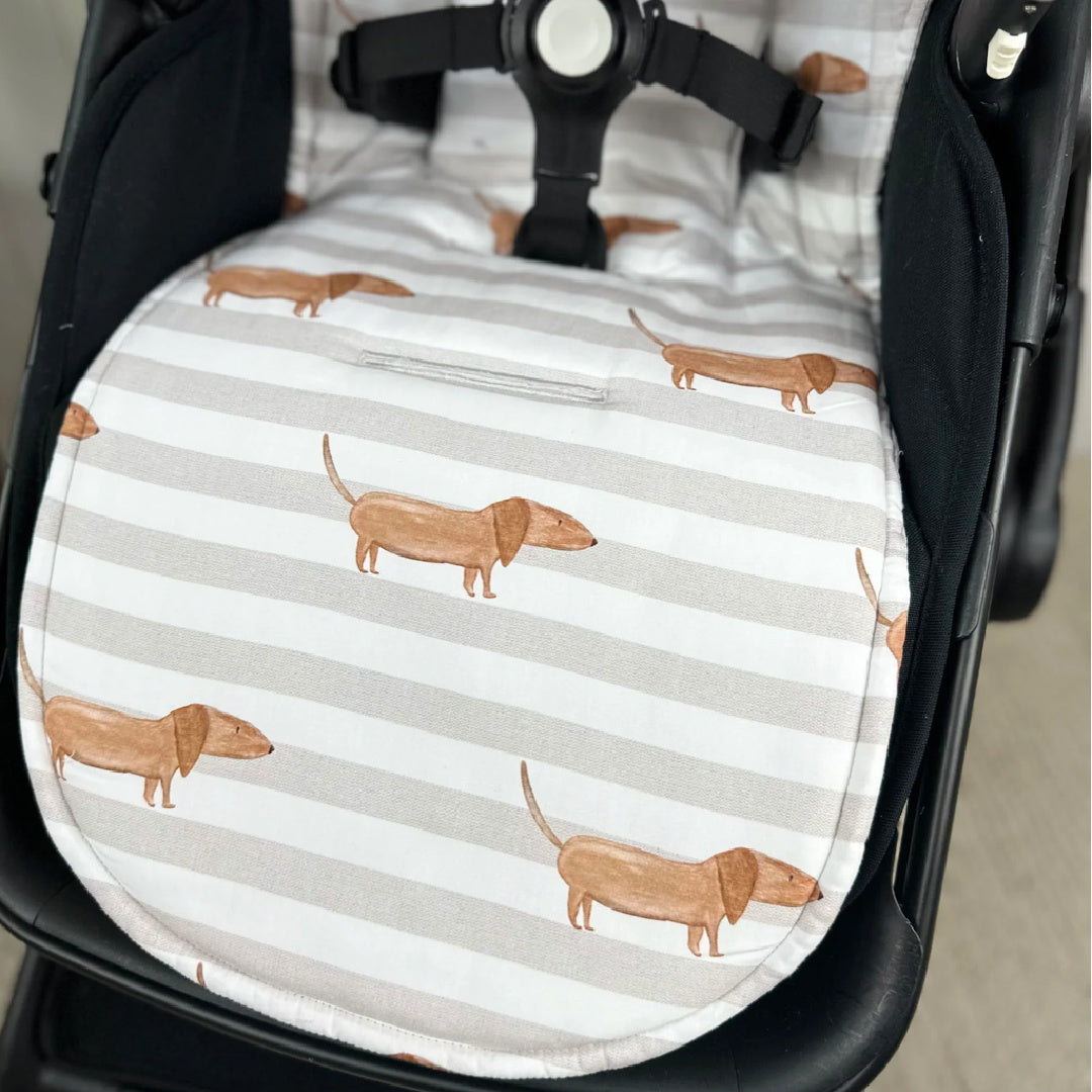 BAMBELLA DESIGNS UNIVERSAL PRAM LINER - DACHSHUND DAYS
