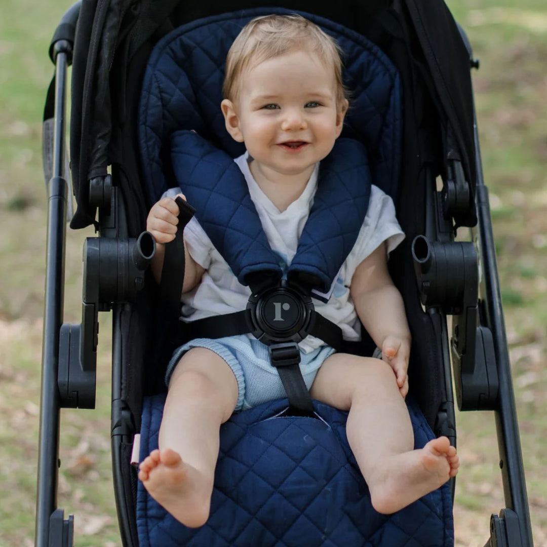 BAMBELLA DESIGNS UNIVERSAL PRAM LINER - NAVY