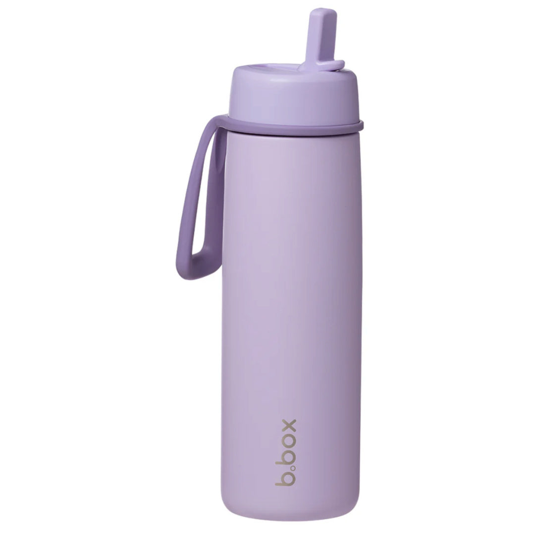 B.BOX INSULATED FLIP TOP 690ML DRINK BOTTLE - LILAC LOVE