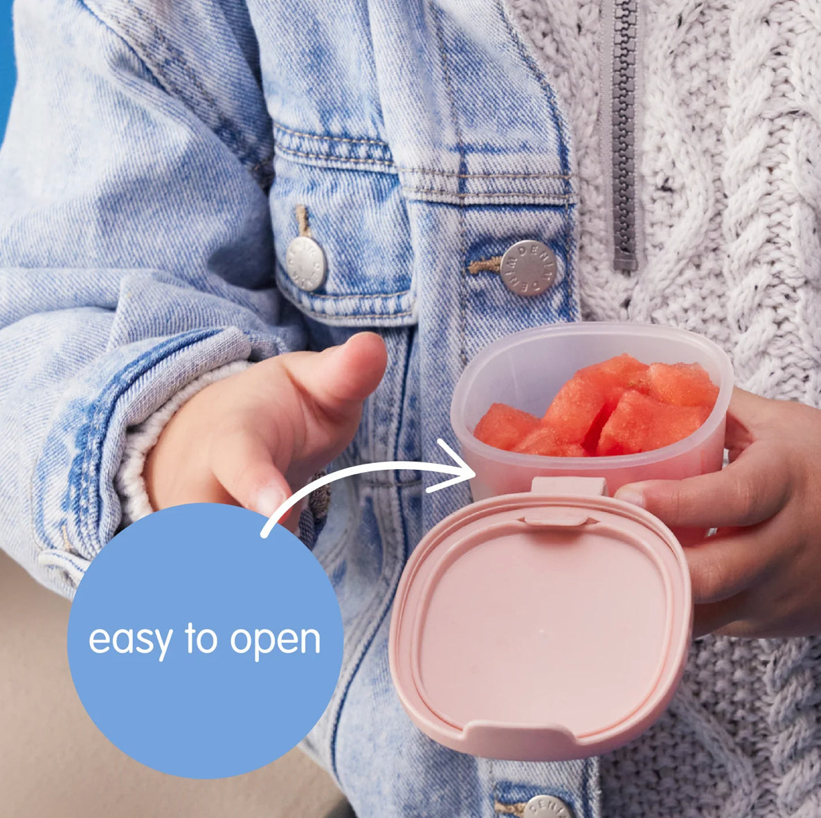 B.BOX SILICONE SNACK TUBS - BERRY