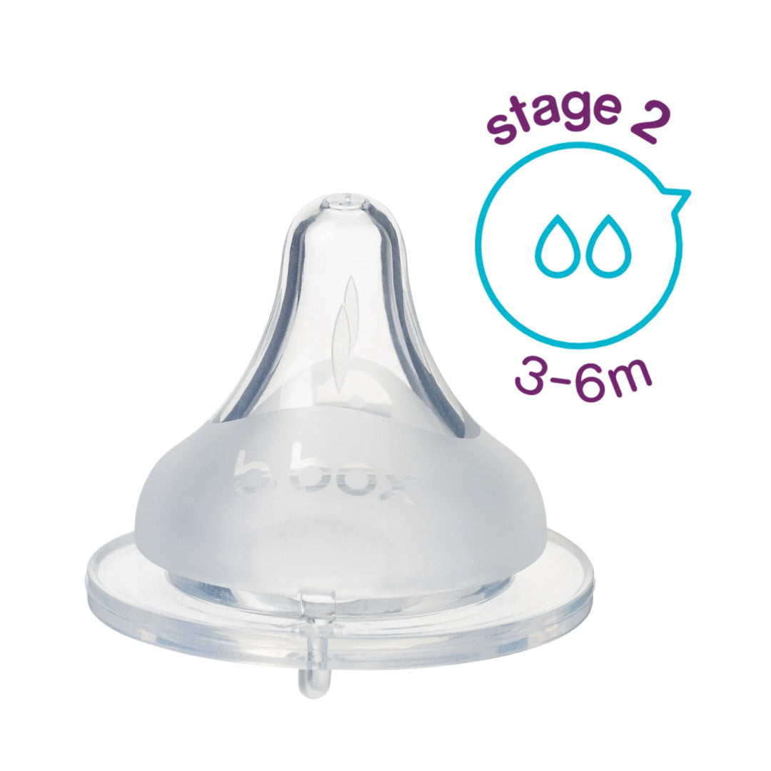 BBOX 2 PACK BABY BOTTLE ANTI-COLIC TEAT - STAGE 2 [3-6M]