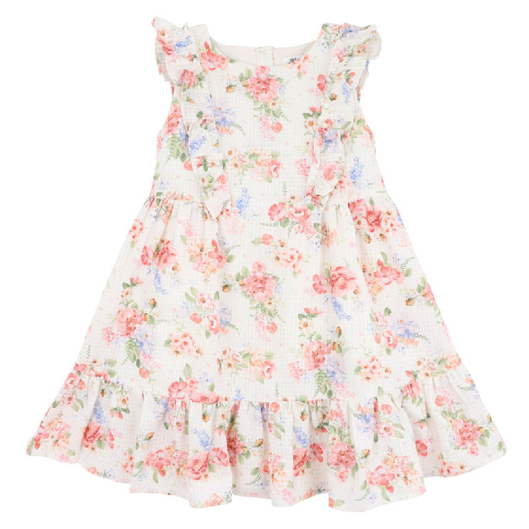BEBE ANYA BLOOM PRINT DRESS