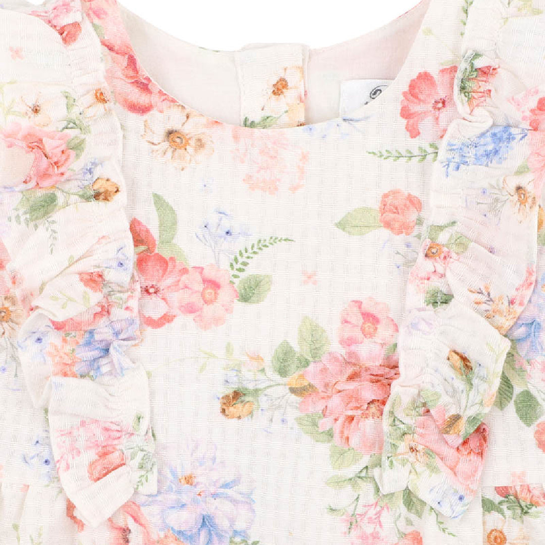 BEBE ANYA BLOOM PRINT DRESS