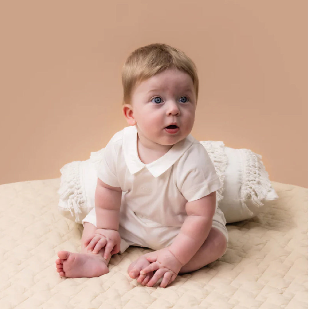 BEBE ROMAN CROWN BODYSUIT - CLOUD