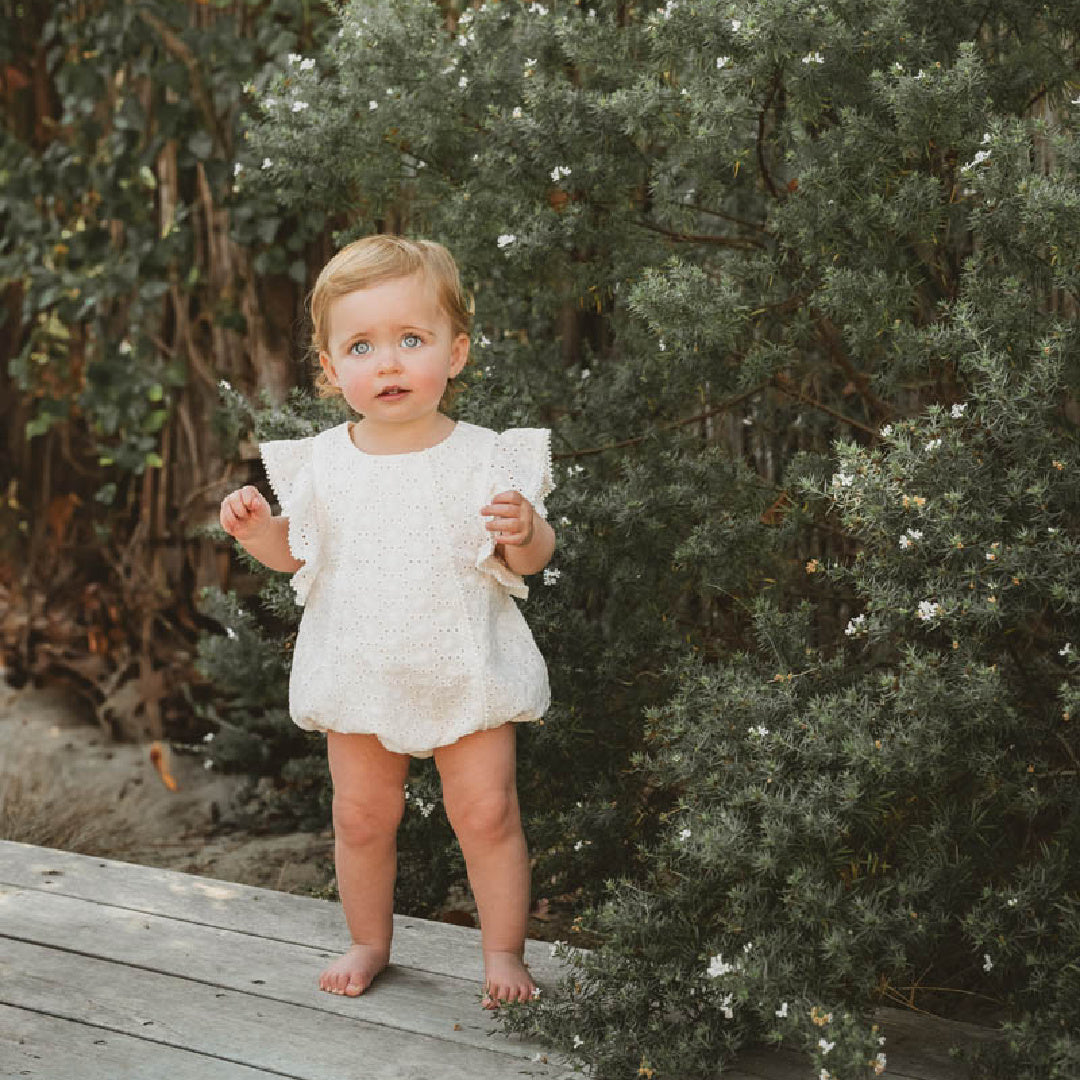 BEBE BRODERIE OCCASION BODYSUIT