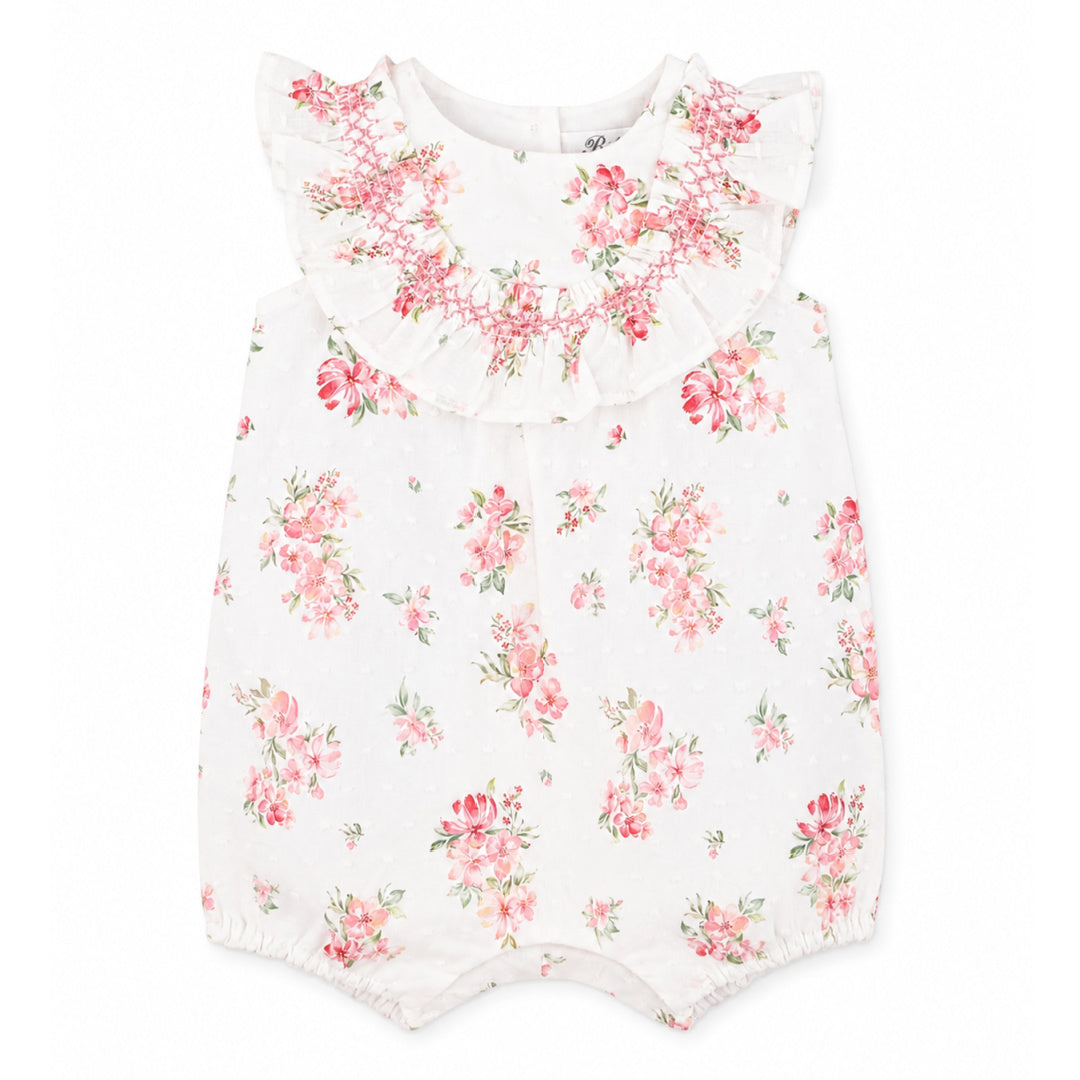 BEBE CHELSEA FRILL YOKE ROMPER