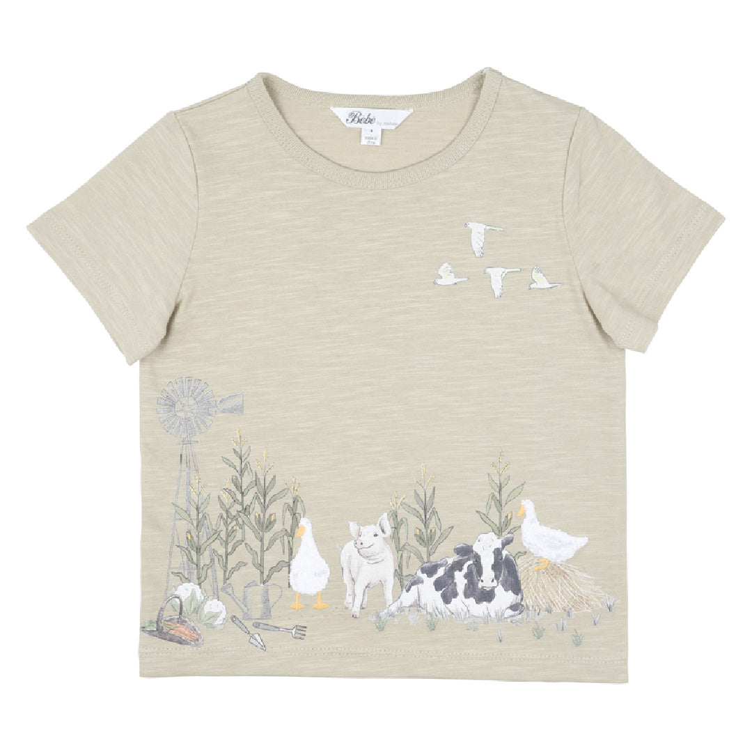 BEBE CHESTER FARM ANIMALS TEE