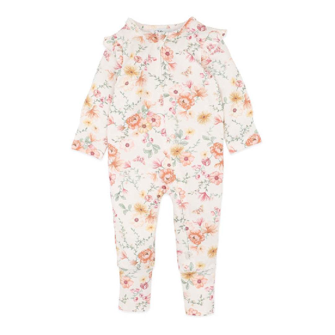 BEBE EMMY ORGANIC LS ZIPSUIT