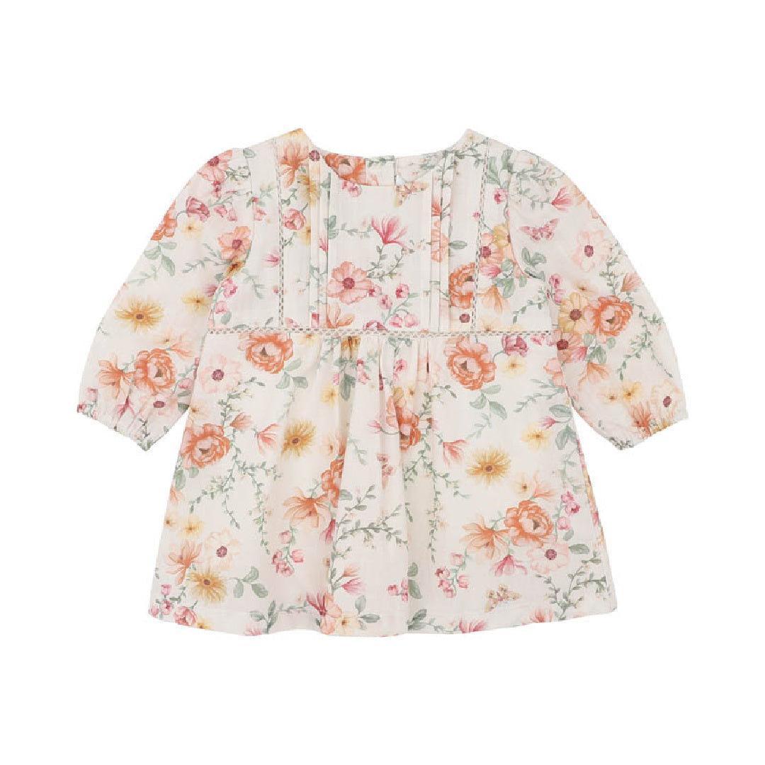 BEBE EMMY ORGANIC OVERLAY DRESS