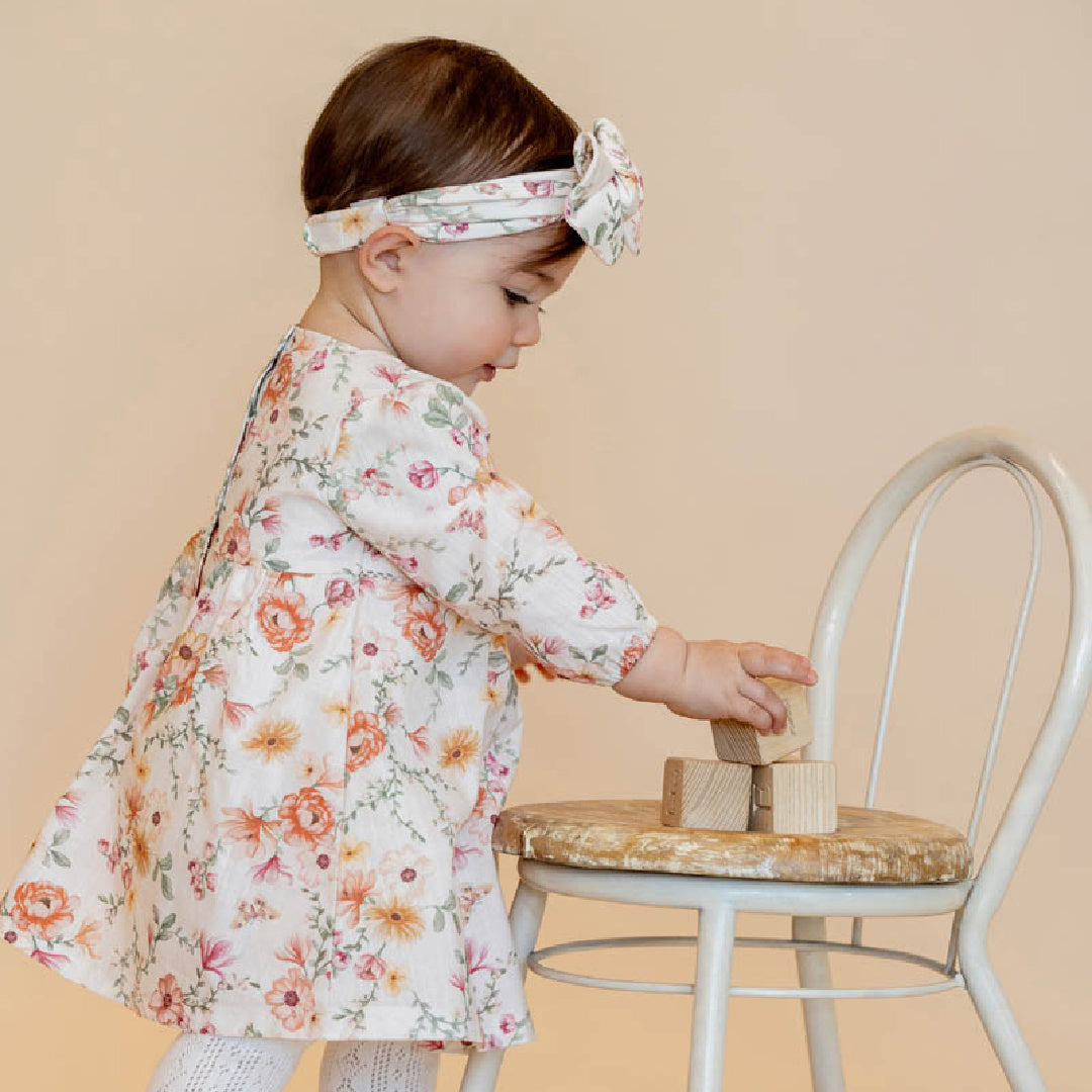 BEBE EMMY ORGANIC OVERLAY DRESS