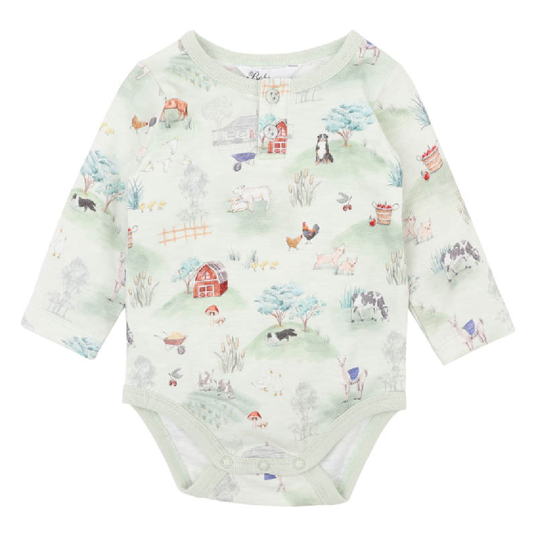 BEBE HUNTER ORGANIC LS BODYSUIT
