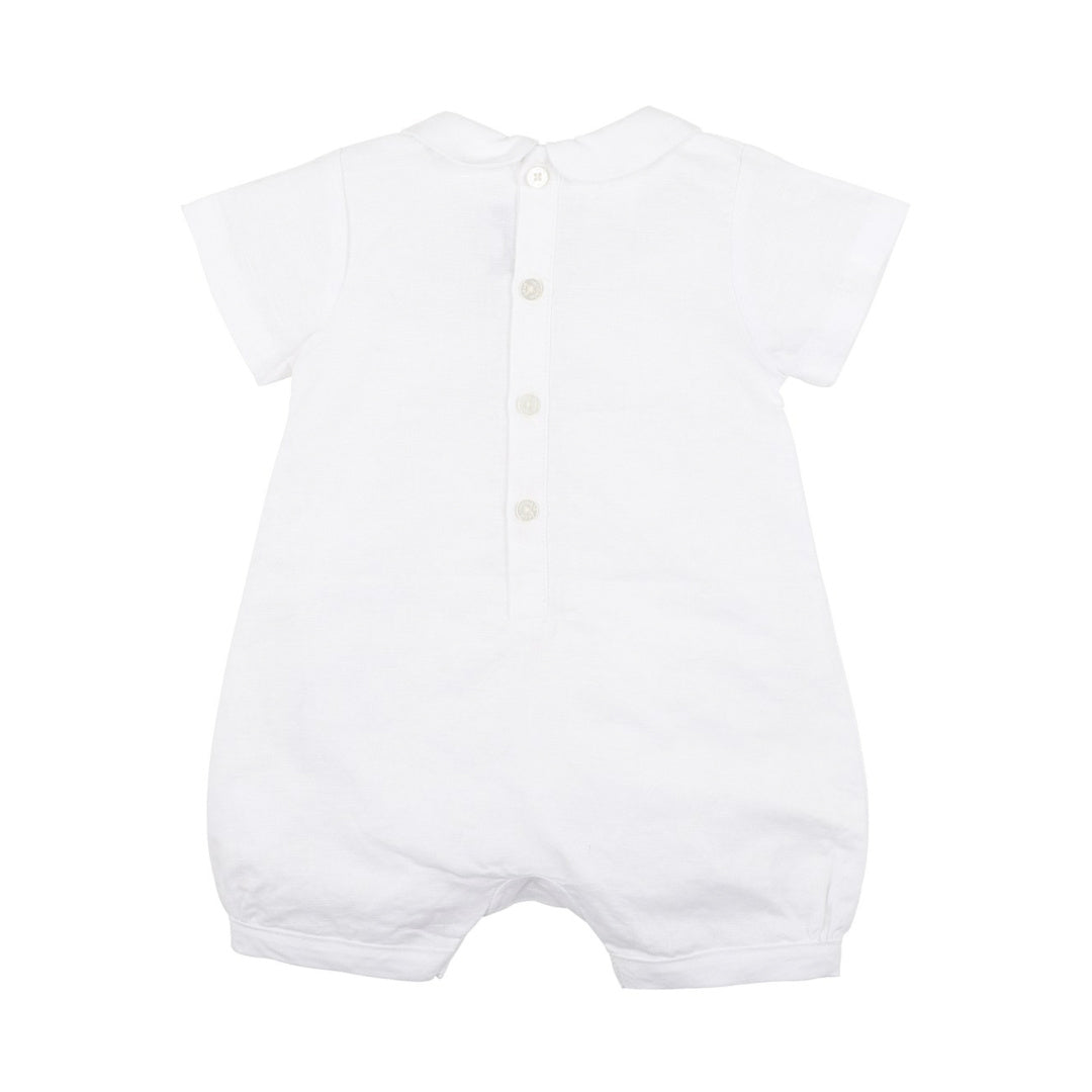BEBE ROMAN LINEN BLEND DRESSY ROMPER