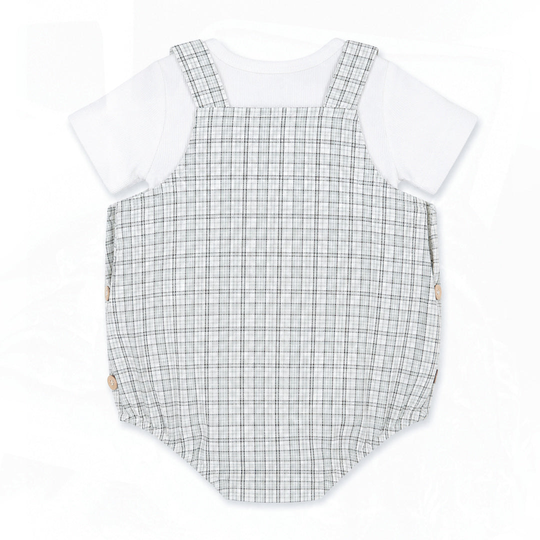 BEBE TAYLOR CHECK BODYSUIT &amp; TEE SET