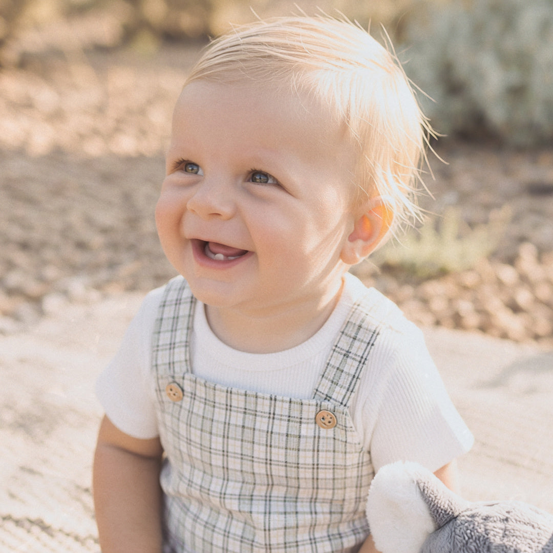 BEBE TAYLOR CHECK BODYSUIT &amp; TEE SET