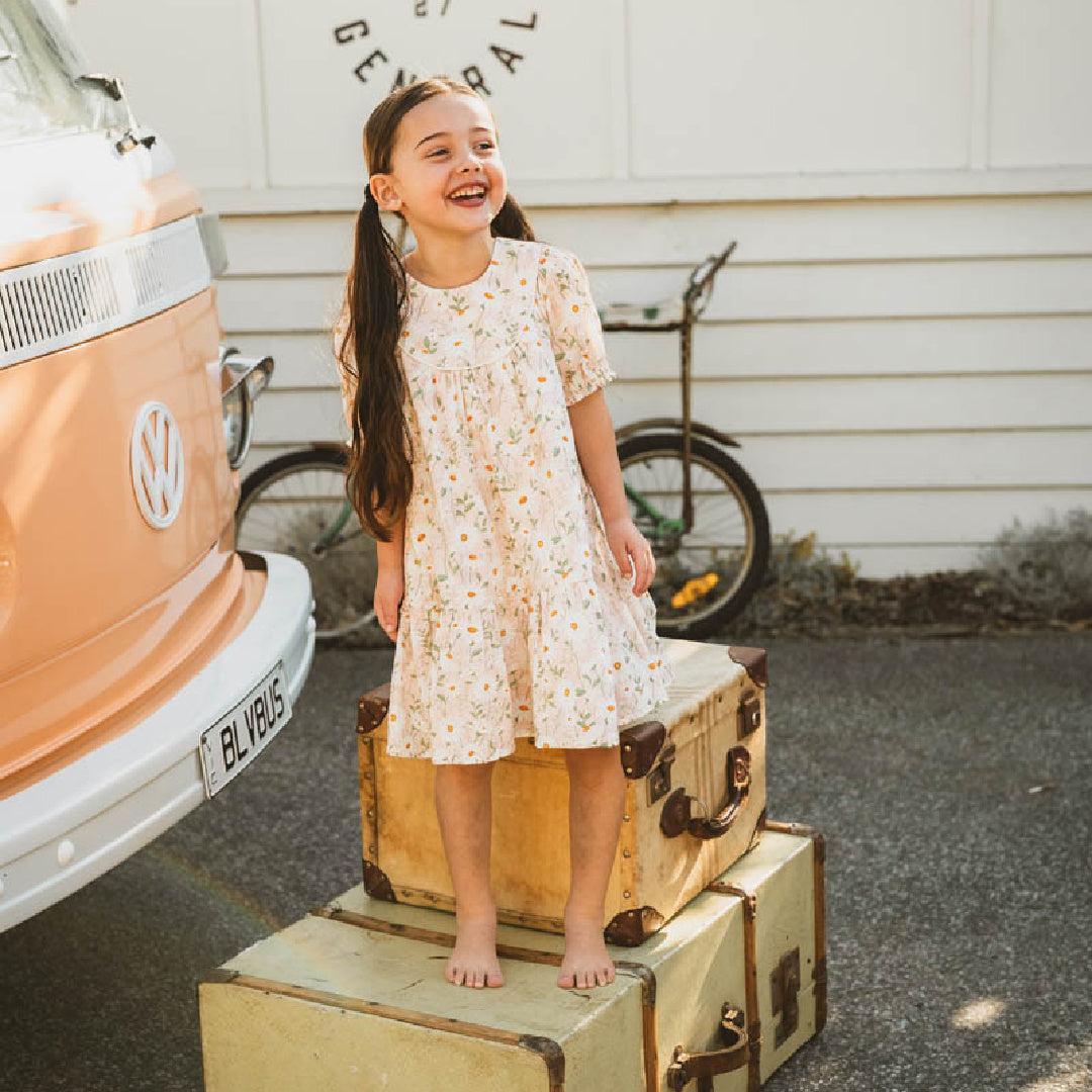 BEBE TESS PRINT DRESS