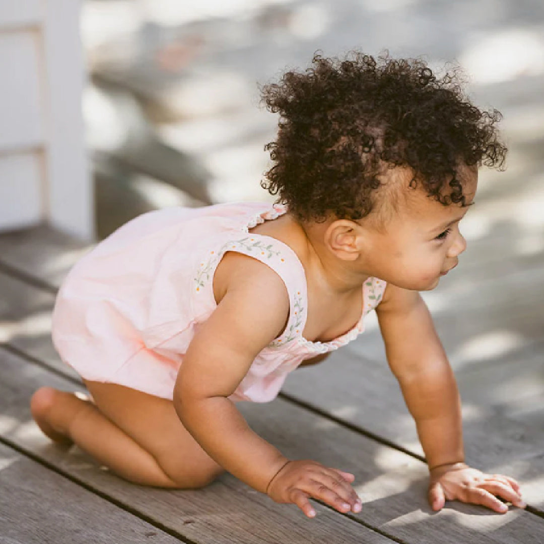 BEBE TESS EMBROIDERED STRAP BODYSUIT