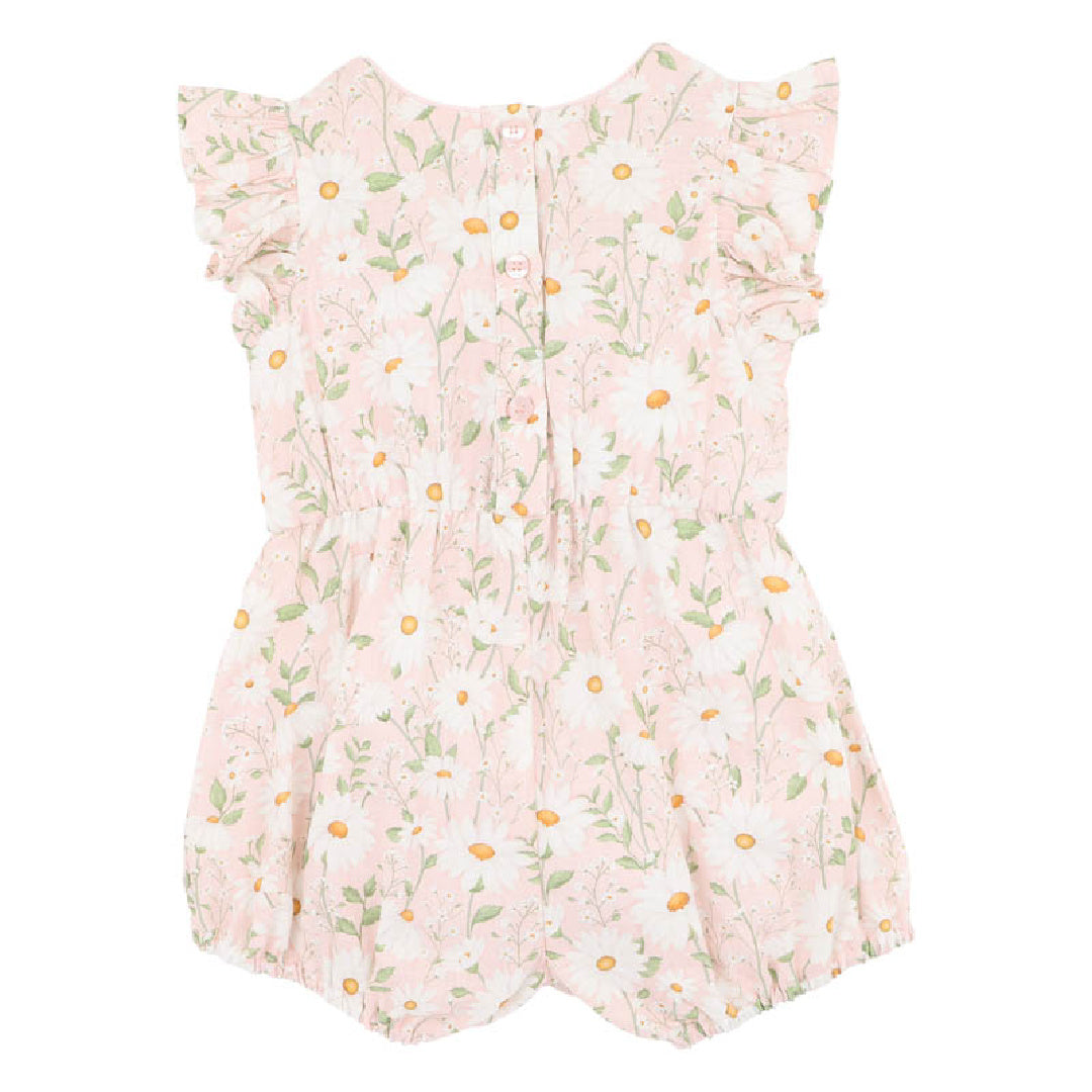 BEBE TESS WOVEN ROMPER