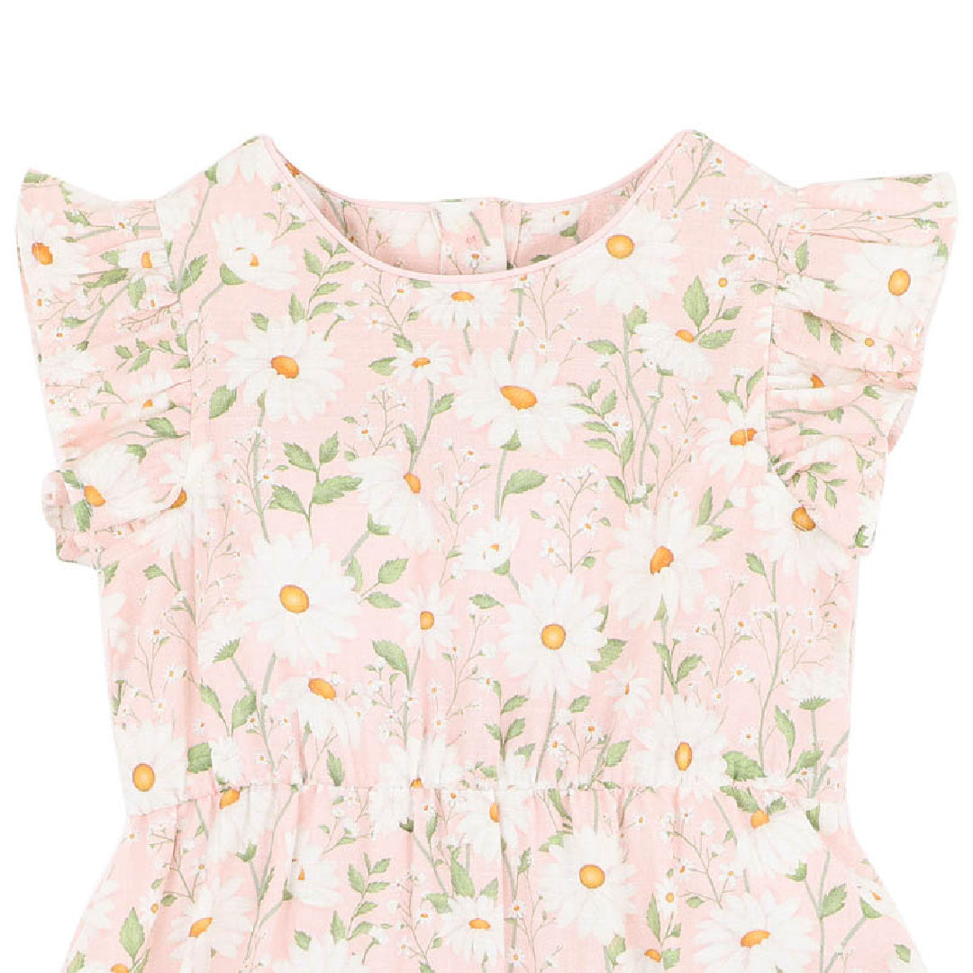 BEBE TESS WOVEN ROMPER