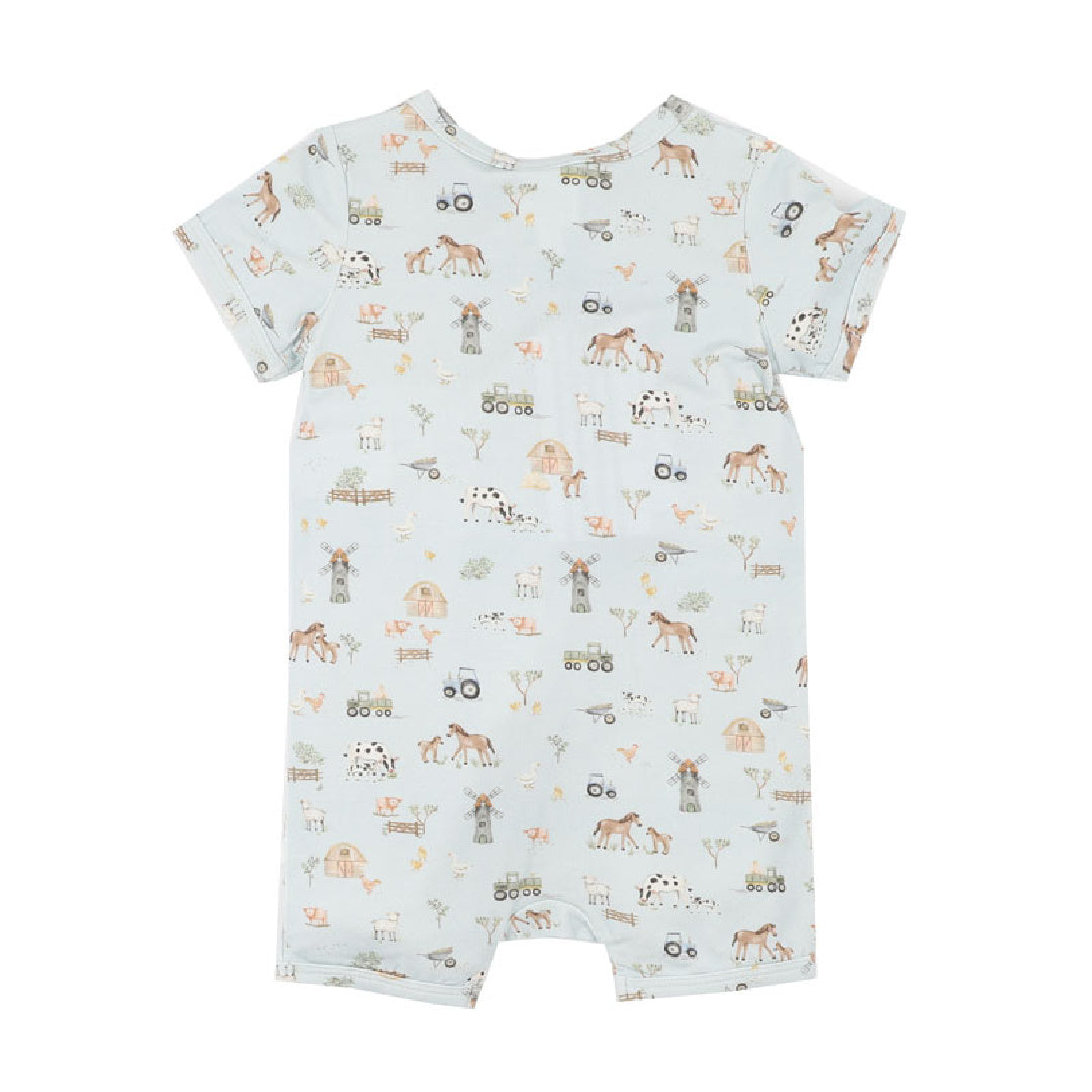 BEBE FARM ECOCOSY SS ZIPSUIT