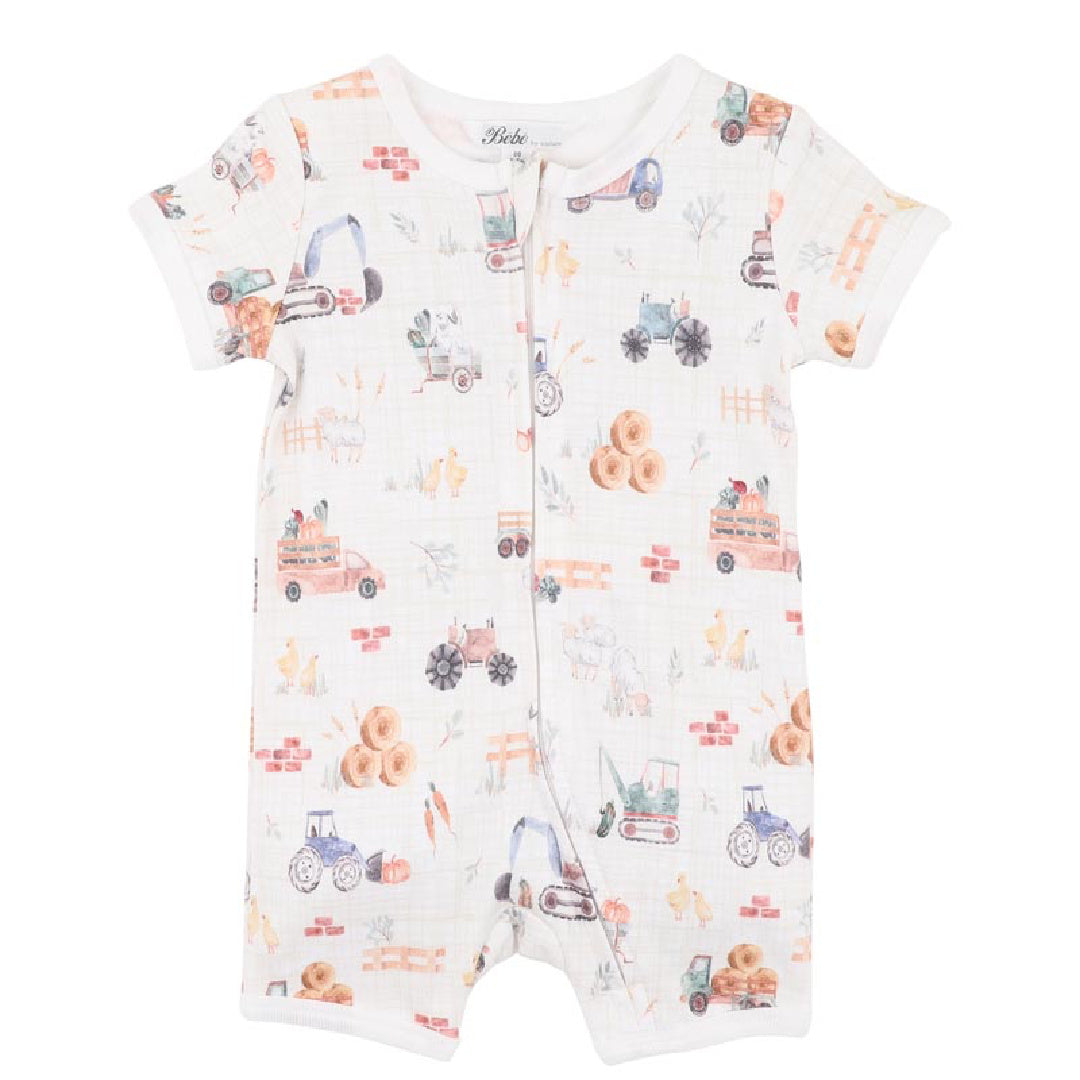 BEBE CLAYTON SS ZIPSUIT