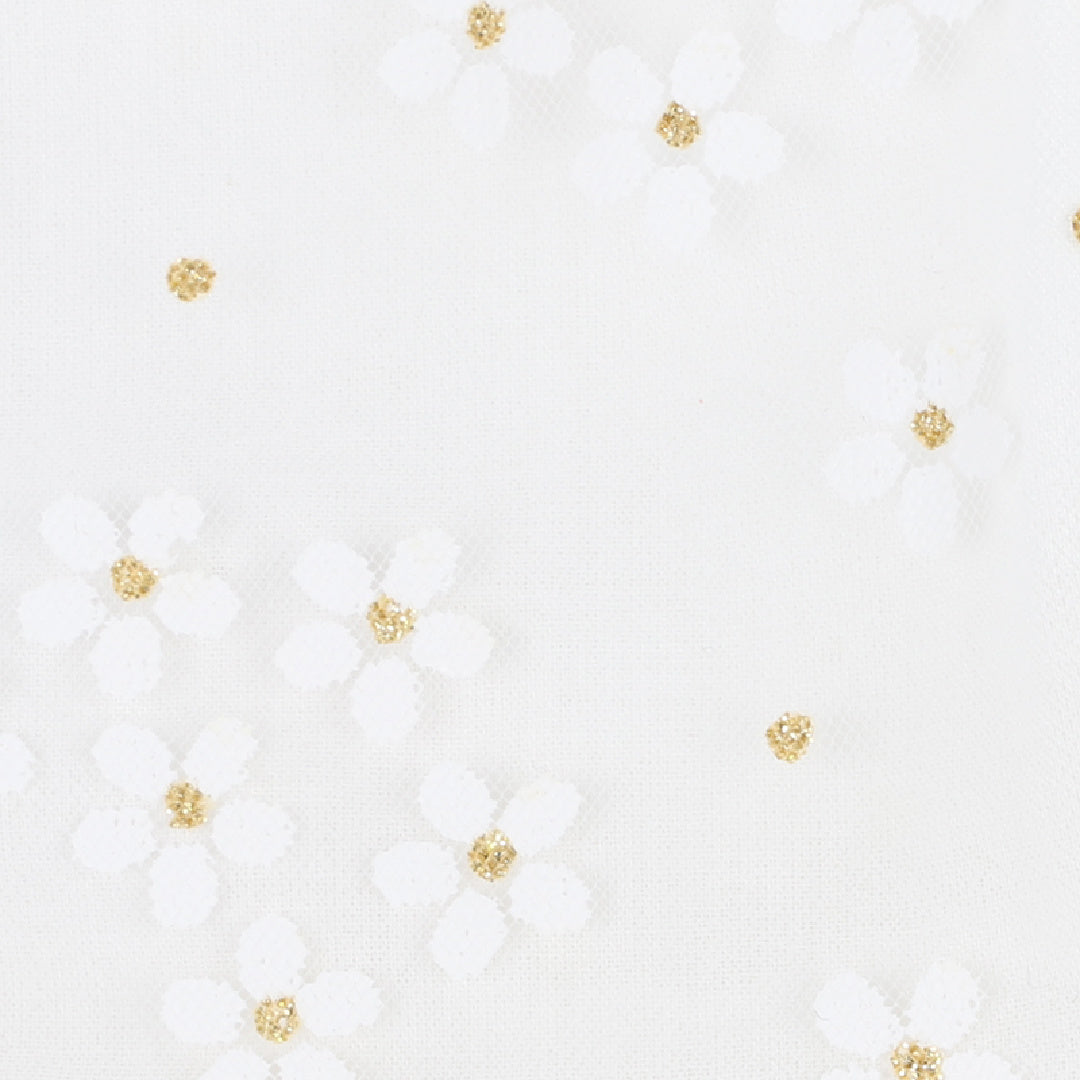 BEBE DAISY GLITTER DRESS