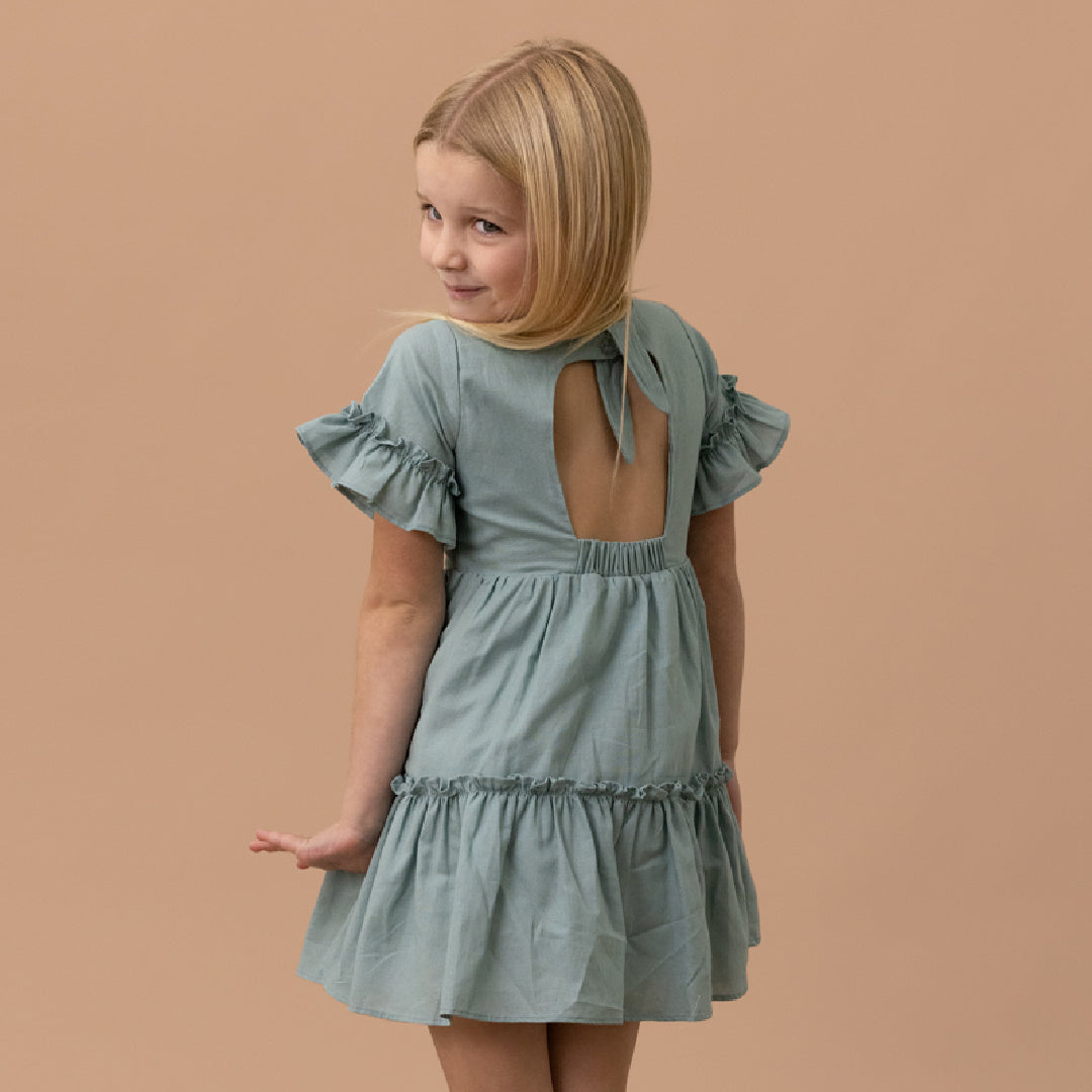 BEBE EMBROIDERED ORGANZA DRESS - Lollypop Lane Kidswear