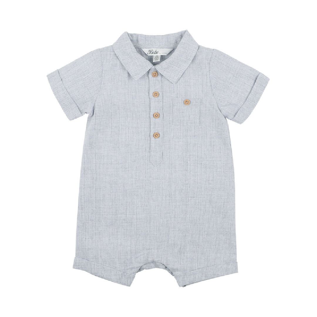 BEBE JUDE COLLARED ROMPER