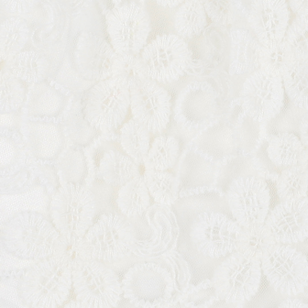 BEBE LACE BODICE WITH BACK BOW DRESS