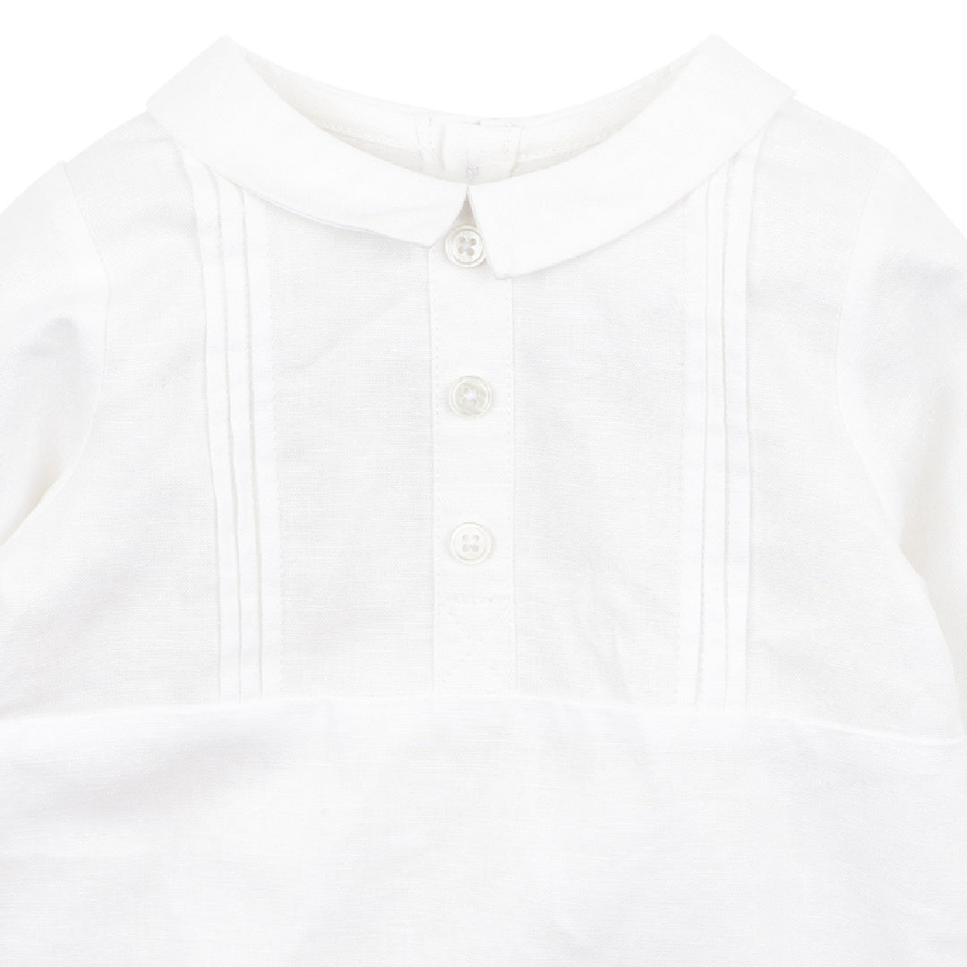 BEBE LIAM LINEN BLEND ROMPER