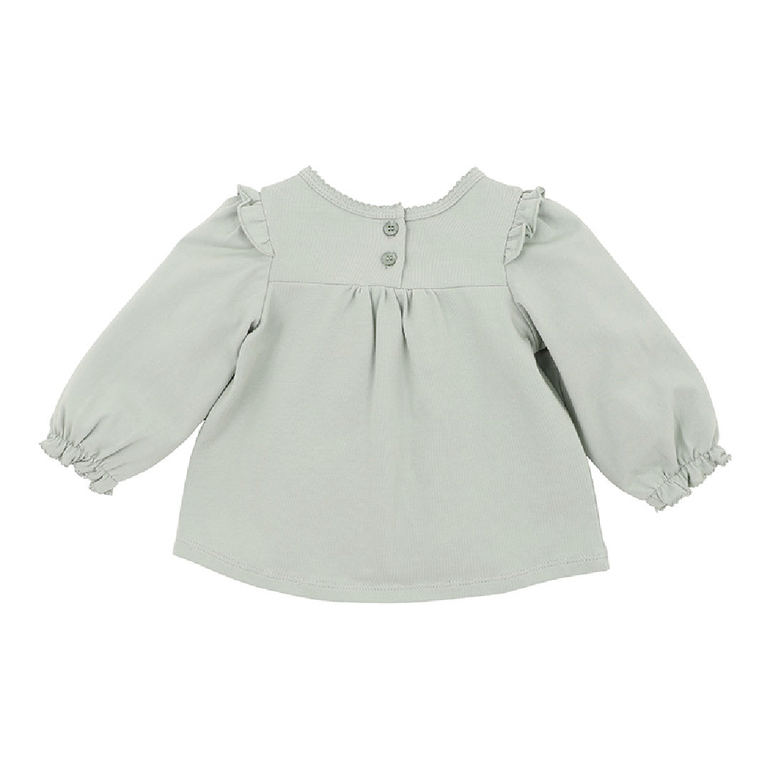 BEBE MOLLY EMB. YOKE TEE